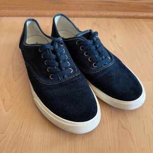 Mossimo Supply Co. Blue Corduroy Sneakers w/ Navy Blue Laces, Women’s Sz 11